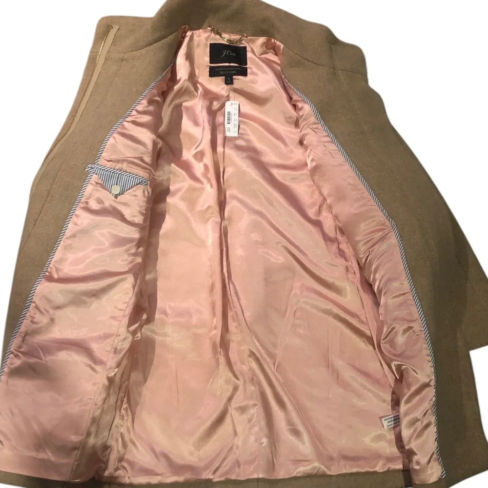 J. Crew Tan Wool Coat - Picture 6 of 7